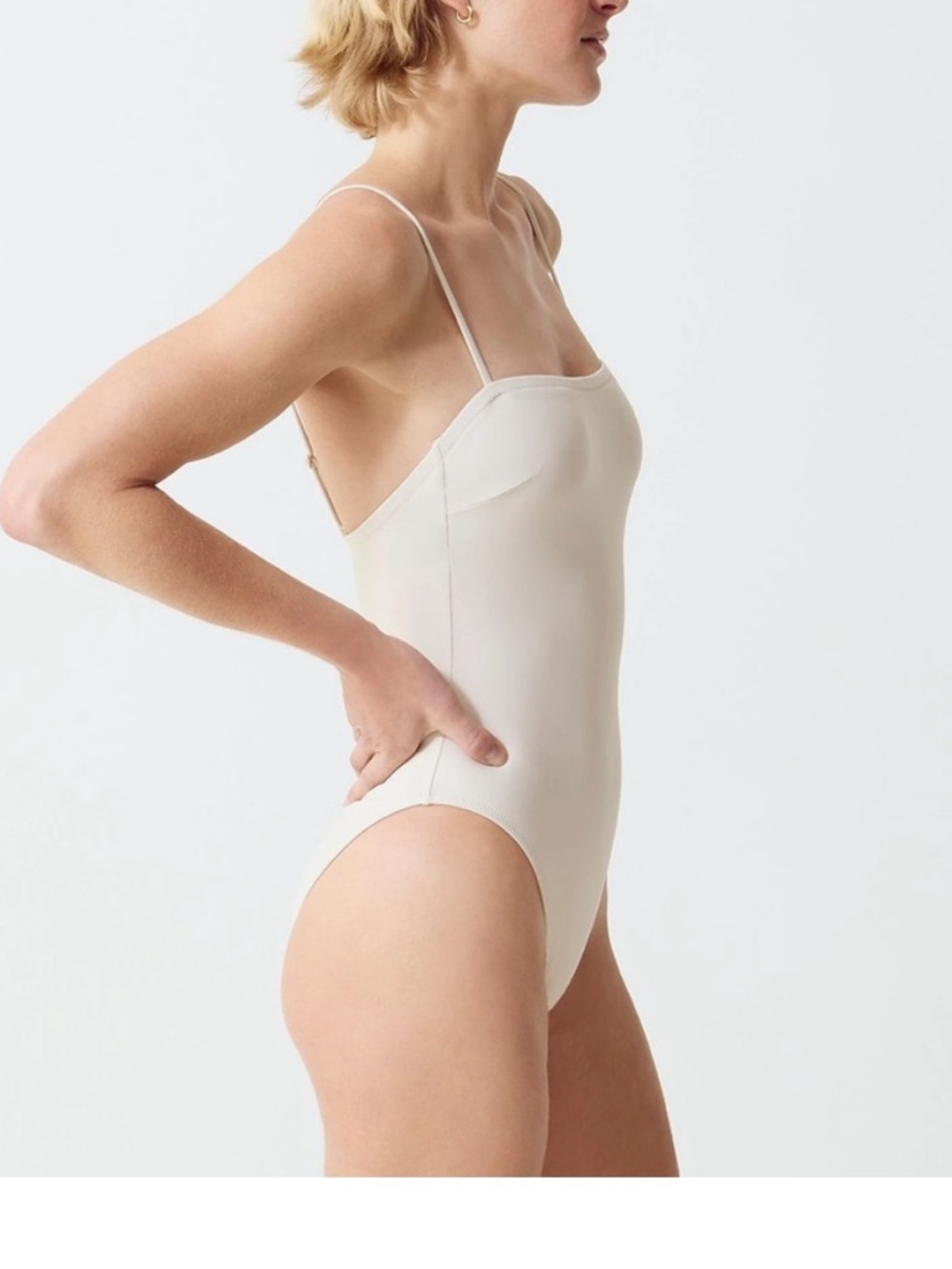 NWT J.Crew Squareneck one-piece swimsuit